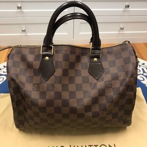 Authentic Louis Vuitton Speedy 25 - Damier Ebene
